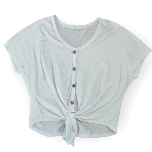 Caution To The Wind Tops - *5 for $20* Caution to the wind tie front top